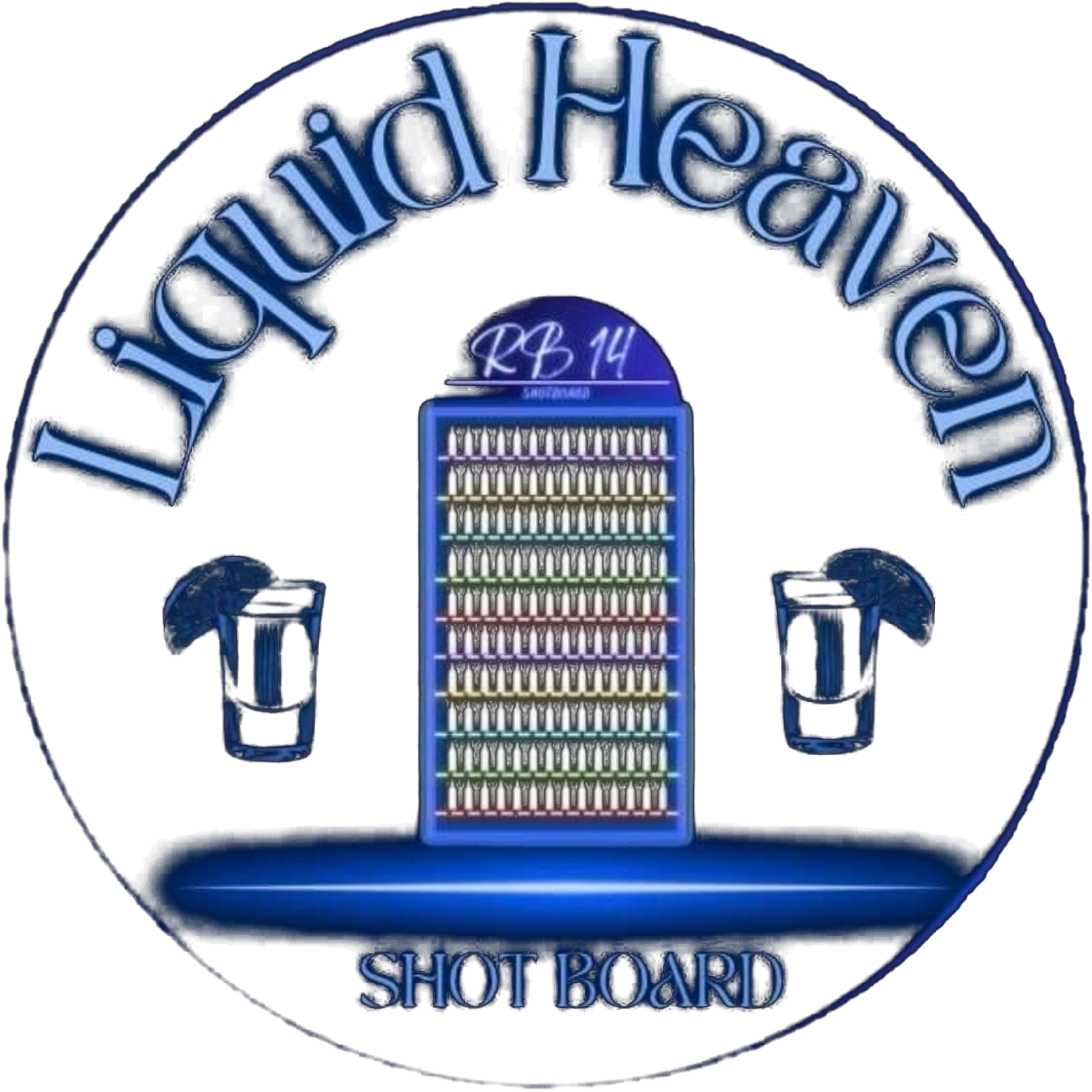 Liquid Heaven Shot Board logo